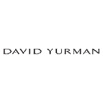 Logo for David Yurman, a luxury jewelry maker. Company name in black text and all caps with a white background.