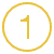 Number "1" in yellow font inside a yellow circle noting the first step in how car title pawn works at King Gold and Pawn.
