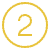 Number "2" in yellow font inside a yellow circle noting the second step in how car title pawn works at King Gold and Pawn.